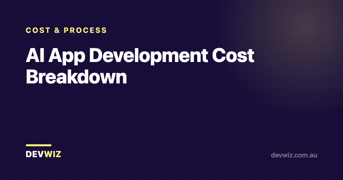 AI App Development Cost Breakdown