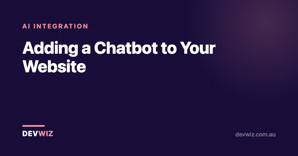 Adding a Chatbot to Your Website