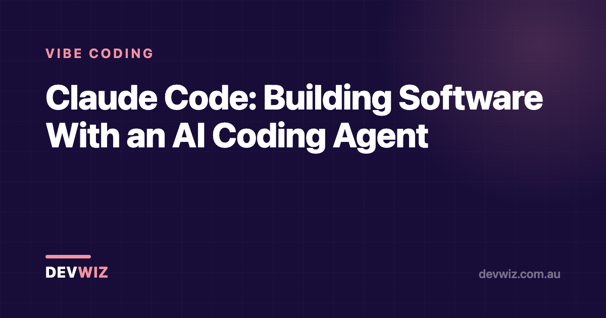 Claude Code: Building Software With an AI Coding Agent