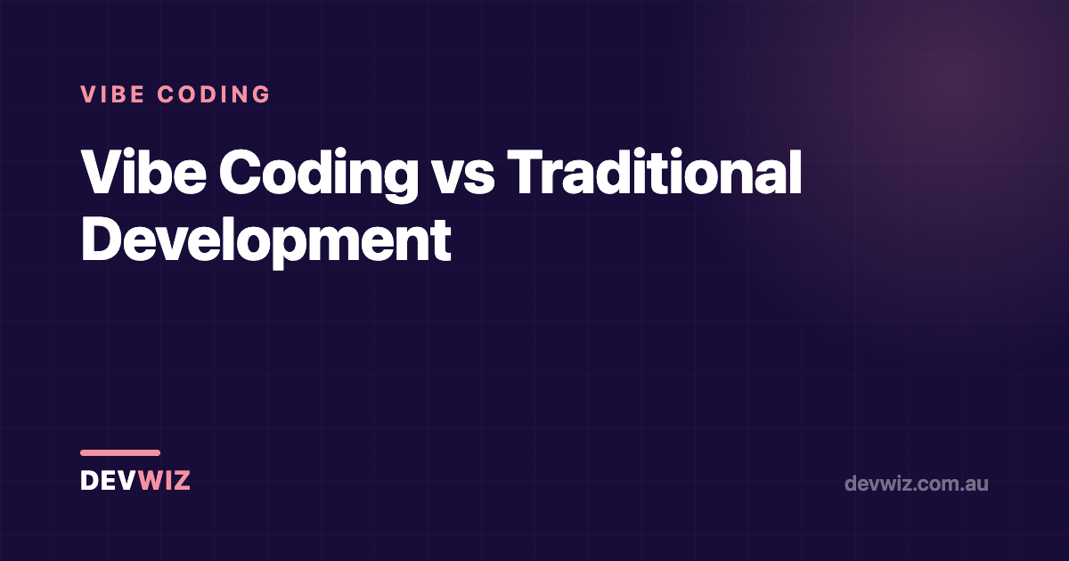Vibe Coding vs Traditional Development