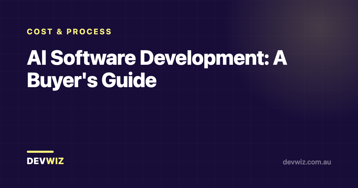 AI Software Development: A Buyer's Guide