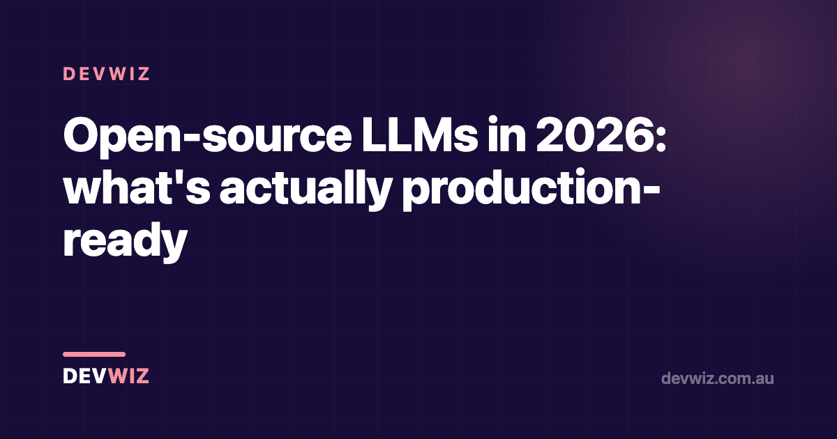 Open-source LLMs in 2026: what's actually production-ready