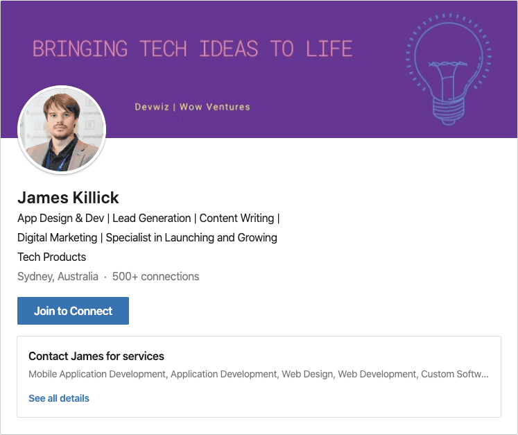 Leveraging LinkedIn: My profile