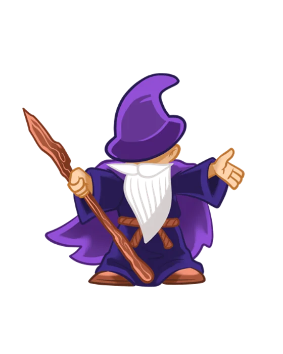 Devwiz wizard mascot