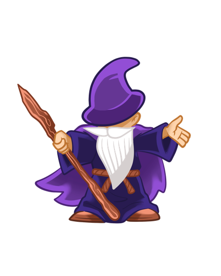 Devwiz wizard mascot
